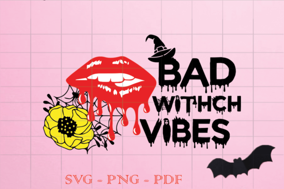 Bad Witches Vibes Halloween SVG: Graphics & Print Templates