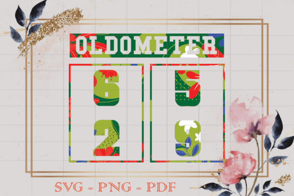 Birthday Gift 59 Oldometer SVG: Graphics & Print Templates