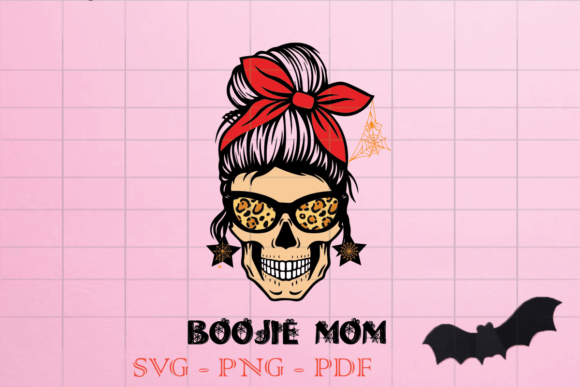 Boojie Mom Skull Halloween SVG: Graphics & Print Templates Review