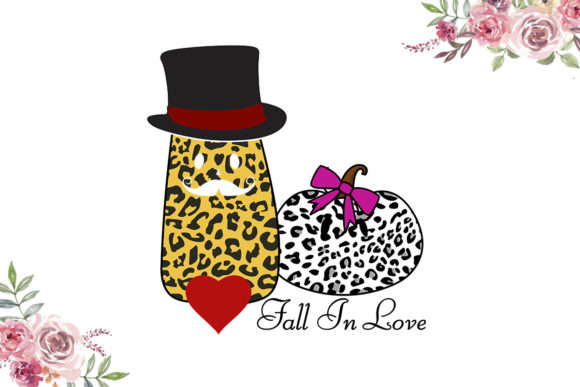 Fall in Love Pumpkin SVG for Graphics and Print Templates