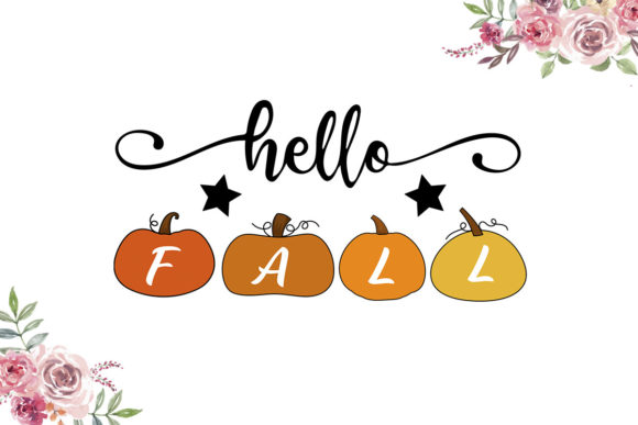 Hello Fall Pumpkin SVG: Graphics & Print Templates Review