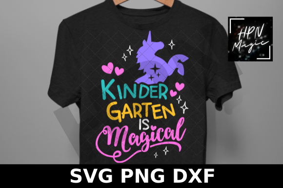 Kindergarten is Magical SVG Unicorn Graphics