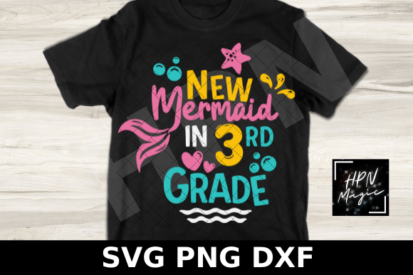 New Mermaid in 3rd Grade SVG Graphics
