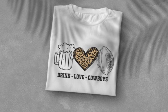 NFL Drink Love Cowboys DIY Crafts Files: Graphics & Print Templates