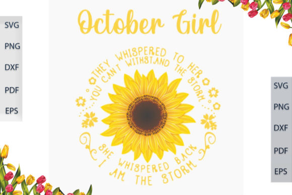October Sunflower Girl: Graphics & Print Templates Review