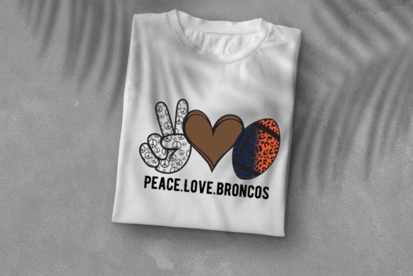 Peace Love NFL Broncos DIY Crafts Files: Graphics and Print Templates